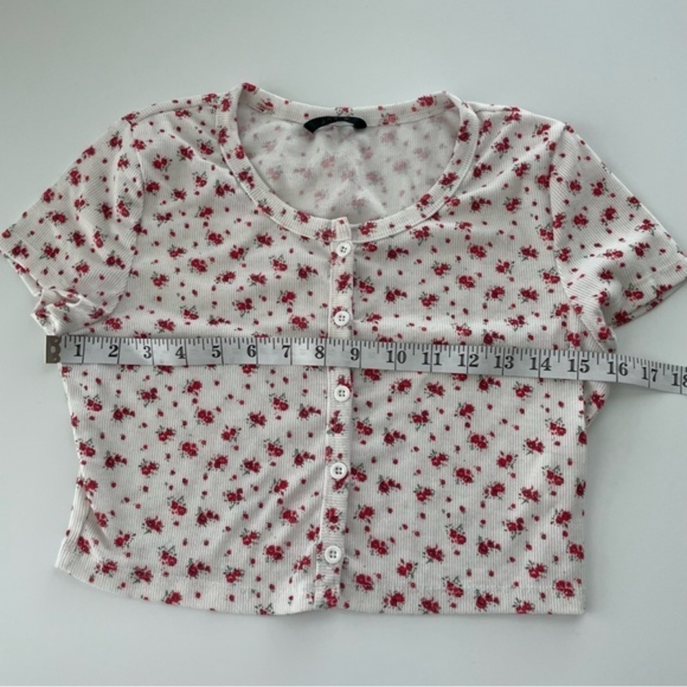Floral Crop Top M - Picture 5 of 6
